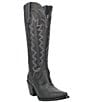 Color:Black - Image 1 - High Cotton Leather Tall Western Boots