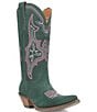 Color:Green - Image 1 - Hot Sauce Suede Western Boots