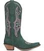 Color:Green - Image 2 - Hot Sauce Suede Western Boots