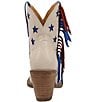 Dingo Liberty Leather Fringed Patriotic Booties - Image 3