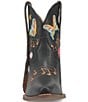 Color:Black - Image 5 - Melody Leather Embroidered Western Booties