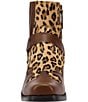 Dingo Men's Bandit Leopard Print Suede and Leather Coin Harness Western Ankle Boots - Image 5