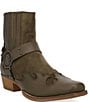 Dingo Men's Bandit Suede and Leather Coin Harness Western Ankle Boots - Image 1