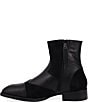 Dingo Men's Barnsley Leather and Suede Square Toe Zip Booties - Image 4