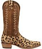 Dingo Men's Bulls Eye Leopard Print Suede Western Boots - Image 2