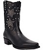 Dingo Men's Lone Star Leather Studded Western Snip Toe Boots - Image 1