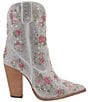 Color:Floral - Image 2 - Neon Moon Rhinestone Embellished Leather Floral Western Mid Boots