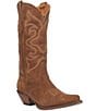 Color:Camel - Image 1 - Out West Suede Tall Western Boots