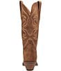 Color:Camel - Image 3 - Out West Suede Tall Western Boots