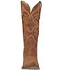 Color:Camel - Image 5 - Out West Suede Tall Western Boots