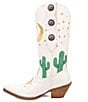 Dingo Pachita Embroidered Leather Western Boots, Color:White - Image 3