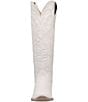 Color:White - Image 5 - Raisin Kane Embossed Leather Tall Western Boots