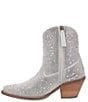 Color:Silver - Image 4 - Rhinestone Cowgirl Embellished Leather Western Mid Boots