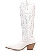 Color:White - Image 4 - Rhymin Leather Cut Out Western Boots
