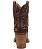 Dingo Run Wild Leather Leopard Print Suede Western Booties - Image 3