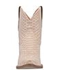 Color:Sand - Image 5 - Sorta Sweet Snake Embossed Leather Western Booties