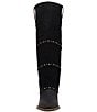 Dingo Texani Leather Studded Cuffed Suede Shaft Tall Western Boots - Image 5