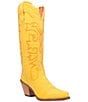 Color:Yellow - Image 1 - Texas Tornado Denim Tall Western Boots