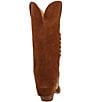 Dingo Wild Thang Suede Leopard Print Accent Cuffed Shaft Western Tall Boots - Image 3