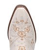 Color:White - Image 6 - Wildflower Leather Floral Embroidered Western Mules