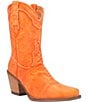 Color:Orange - Image 1 - Y'all Need Dolly Denim Western Mid Boots