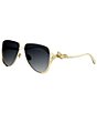 Dior Women's Dior Bow A2U 58mm Pilot Sunglasses - Image 1