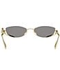 Dior Women's Dior Bow B1U 55mm Oval Sunglasses - Image 6