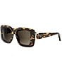 Dior Women's Dior Initials S2I 53mm Oversized Square Sunglasses - Image 1