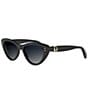 Dior Women's Dior Oblique B2I 55mm Cat Eye Sunglasses - Image 1