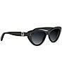Dior Women's Dior Oblique B2I 55mm Cat Eye Sunglasses - Image 3