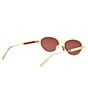 Dior Women's DiorCannage R1U 53mm Mirror Oval Sunglasses - Image 5