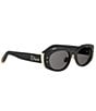 Dior Women's New Dior B1U 52mm Oval Sunglasses - Image 3