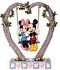 Jim Shore Disney Mickey & Minnie On Swing Figurine - Image 1