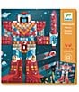 Djeco Space Battle Mosaic Arts & Craft Kit, Color:Multi - Image 1