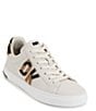 Color:Pebble/Black - Image 1 - Abeni Lace-Up Leather Sneakers