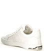 Color:Bright White/White - Image 3 - Abeni Lace-Up Leather Sneakers
