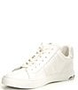 Color:Bright White/White - Image 4 - Abeni Lace-Up Leather Sneakers