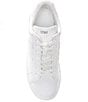 Color:Bright White/White - Image 5 - Abeni Lace-Up Leather Sneakers