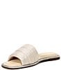 Color:Bone - Image 4 - Bethea Puff Leather Slide Sandals
