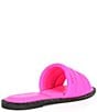 Color:Shocking Pink - Image 2 - Bethea Puff Leather Slide Sandals