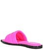 Color:Shocking Pink - Image 3 - Bethea Puff Leather Slide Sandals