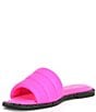 Color:Shocking Pink - Image 4 - Bethea Puff Leather Slide Sandals