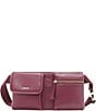 Color:Boysenberry - Image 1 - Brook Leather Sling Belt Bag