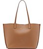 Color:Cashew - Image 1 - Brook Leather Tote Bag