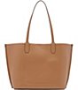 Color:Cashew - Image 2 - Brook Leather Tote Bag
