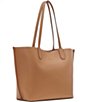 Color:Cashew - Image 4 - Brook Leather Tote Bag