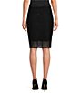 DKNY by Donna Karan Woven Mesh Sequin Midi Length A-Line Skirt - Image 2