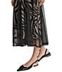 Donna Karan DKNY by Donna Karan Blurred Zebra Mesh Overlay A-Line Midi Skirt, Color:Blurred Zebra - Image 6