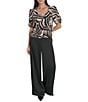 Donna Karan DKNY By Donna Karan Blurred Zebra Satin Puff Sleeve Cold Shoulder Top, Color:Blurred Zebra - Image 4