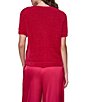 DKNY by Donna Karan Brushed V-Neck Short Sleeve Button Front Cardigan - Image 2